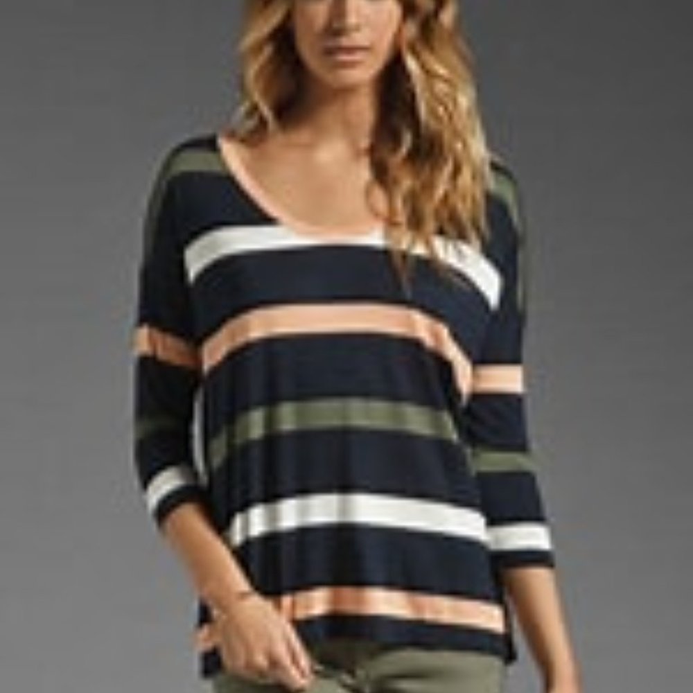 Soft Joie  Fawn Stripe Long Sleeve Tee